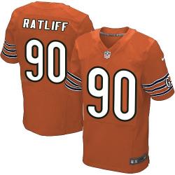 [Elite] Ratliff Chicago Football Team Jersey -Chicago #90 Jeremiah Ratliff Jersey (Orange)
