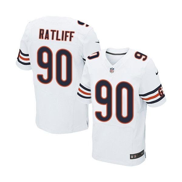 [Elite] Ratliff Chicago Football Team Jersey -Chicago #90 Jeremiah Ratliff Jersey (White)