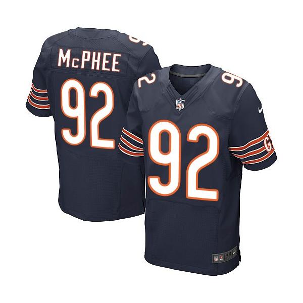 [Elite] McPhee Chicago Football Team Jersey -Chicago #92 Pernell McPhee Jersey (Blue)
