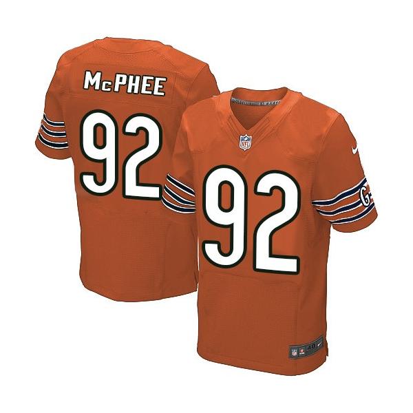 [Elite] McPhee Chicago Football Team Jersey -Chicago #92 Pernell McPhee Jersey (Orange)