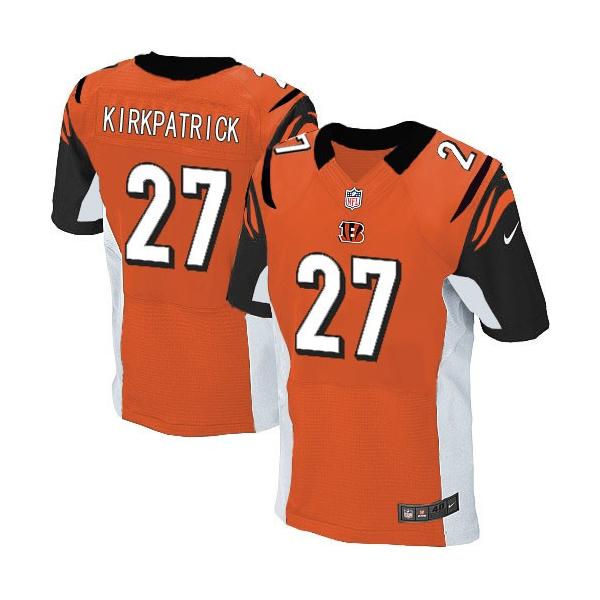 [Elite] Kirkpatrick Cincinnati Football Team Jersey -Cincinnati #27 Dre Kirkpatrick Jersey (Orange)