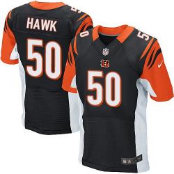 [Elite] Hawk Cincinnati Football Team Jersey -Cincinnati #50 A.J. Hawk Jersey (Black)