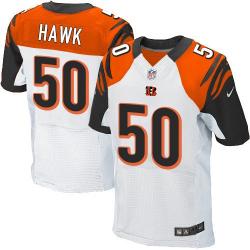 [Elite] Hawk Cincinnati Football Team Jersey -Cincinnati #50 A.J. Hawk Jersey (White)