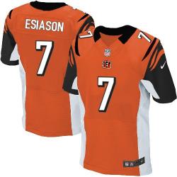 [Elite] Esiason Cincinnati Football Team Jersey -Cincinnati #7 Boomer Esiason Jersey (Orange)