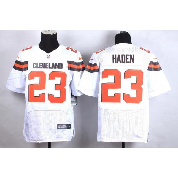 [Elite] Haden Cleveland Football Team Jersey -Cleveland #23 Joe Haden Jersey (White, 2015 new)