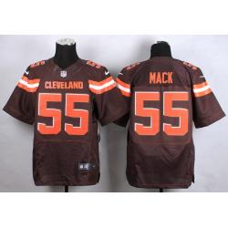 [Elite] Mack Cleveland Football Team Jersey -Cleveland #55 Alex Mack Jersey (Brown, 2015 new)