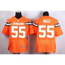 [Elite] Mack Cleveland Football Team Jersey -Cleveland #55 Alex Mack Jersey (Orange, 2015 new)