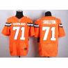 [Elite] Shelton Cleveland Football Team Jersey -Cleveland #71 Danny Shelton Jersey (Orange, 2015 new)
