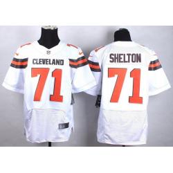 [Elite] Shelton Cleveland Football Team Jersey -Cleveland #71 Danny Shelton Jersey (White, 2015 new)