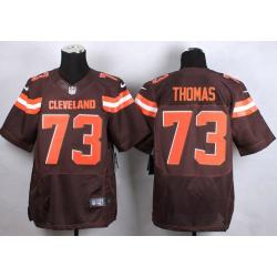 [Elite] Thomas Cleveland Football Team Jersey -Cleveland #73 Joe Thomas Jersey (Brown, 2015)