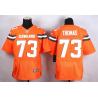 [Elite] Thomas Cleveland Football Team Jersey -Cleveland #73 Joe Thomas Jersey (Orange, 2015 new)