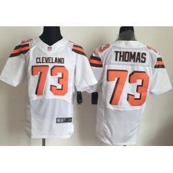[Elite] Thomas Cleveland Football Team Jersey -Cleveland #73 Joe Thomas Jersey (White, 2015)