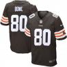 [Elite] Bowe Cleveland Football Team Jersey -Cleveland #80 Dwayne Bowe Jersey (Brown)