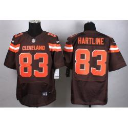 [Elite] Hartline Cleveland Football Team Jersey -Cleveland #83 Brian Hartline Jersey (Brow, 2015 new)