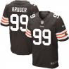 [Elite] Kruger Cleveland Football Team Jersey -Cleveland #99 Paul Kruger Jersey (Brown)