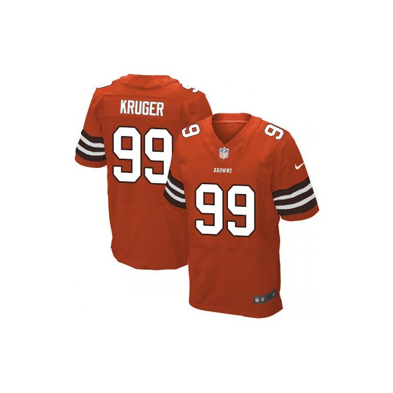 [Elite] Kruger Cleveland Football Team Jersey -Cleveland #99 Paul Kruger Jersey (Orange)