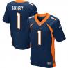 [Elite] Roby Denver Football Team Jersey -Denver #1 Bradley Roby Jersey (Blue)