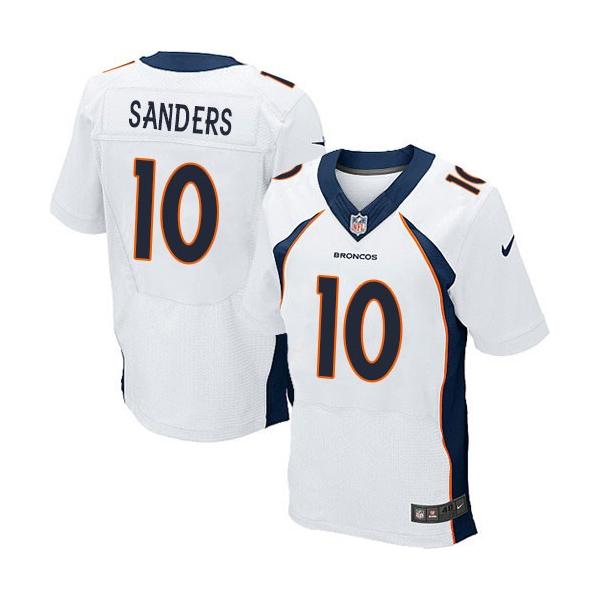 [Elite] Sanders Denver Football Team Jersey -Denver #10 Emmanuel Sanders Jersey (White)
