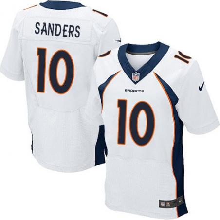 [Elite] Sanders Denver Football Team Jersey -Denver #10 Emmanuel Sanders Jersey (White)