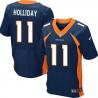 [Elite] Holliday Denver Football Team Jersey -Denver #11 Trindon Holliday Jersey (Blue)