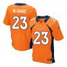 [Elite] McGahee Denver Football Team Jersey -Denver #23 Willis McGahee Jersey (Orange)