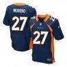 [Elite] Moreno Denver Football Team Jersey -Denver #27 Knowshon Moreno Jersey (Blue)