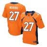 [Elite] Moreno Denver Football Team Jersey -Denver #27 Knowshon Moreno Jersey (Orange)