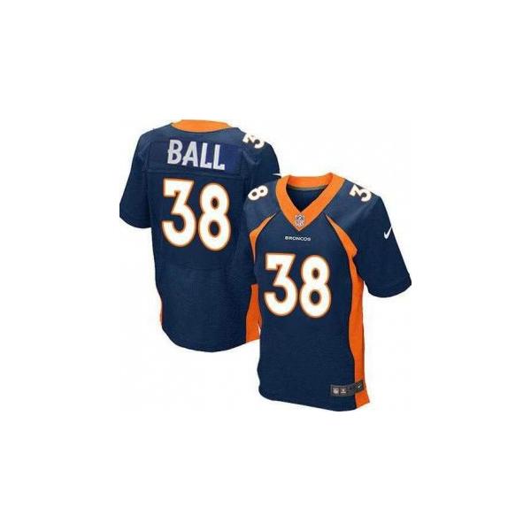 [Elite] Ball Denver Football Team Jersey -Denver #38 Montee Ball Jersey (Blue)