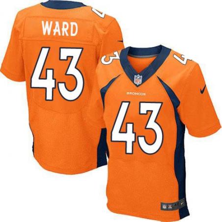 [Elite] Ward Denver Football Team Jersey -Denver #43 T.J. Ward Jersey (Orange)