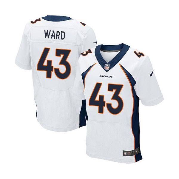 [Elite] Ward Denver Football Team Jersey -Denver #43 T.J. Ward Jersey (White)