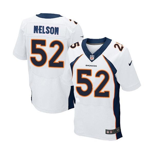 [Elite] Nelson Denver Football Team Jersey -Denver #52 Corey Nelson Jersey (White)