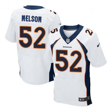 [Elite] Nelson Denver Football Team Jersey -Denver #52 Corey Nelson Jersey (White)