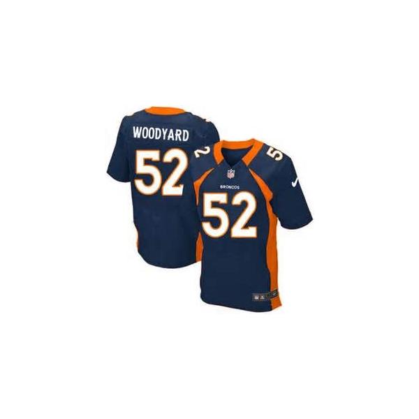[Elite] Woodyard Denver Football Team Jersey -Denver #52 Wesley Woodyard Jersey (Blue)