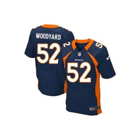 [Elite] Woodyard Denver Football Team Jersey -Denver #52 Wesley Woodyard Jersey (Blue)