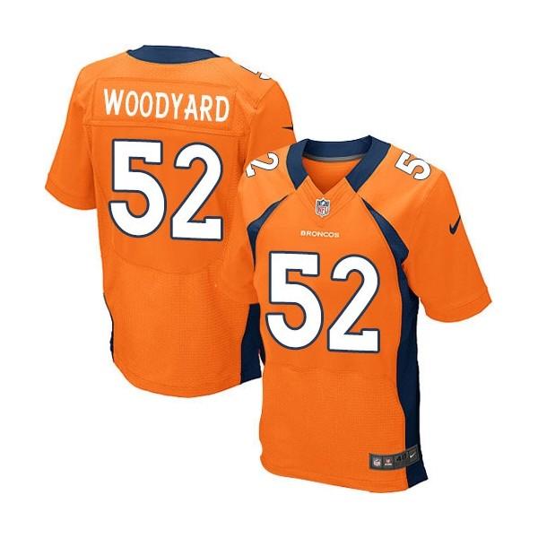 [Elite] Woodyard Denver Football Team Jersey -Denver #52 Wesley Woodyard Jersey (Orange)