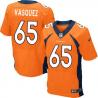 [Elite] Vasquez Denver Football Team Jersey -Denver #65 Louis Vasquez Jersey (Orange)