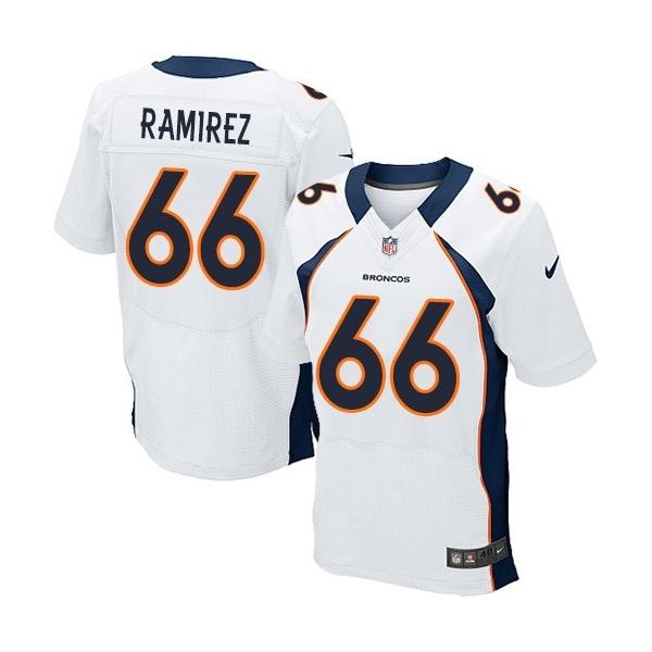[Elite] Rameriez Denver Football Team Jersey -Denver #66 Manny Rameriez Jersey (White)