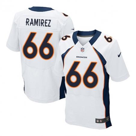 [Elite] Rameriez Denver Football Team Jersey -Denver #66 Manny Rameriez Jersey (White)