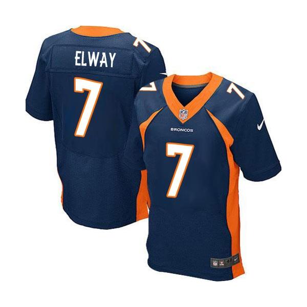 [Elite] Elway Denver Football Team Jersey -Denver #7 John Elway Jersey (Blue)