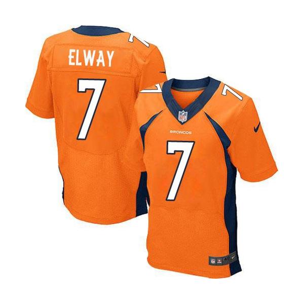 [Elite] Elway Denver Football Team Jersey -Denver #7 John Elway Jersey (Orange)