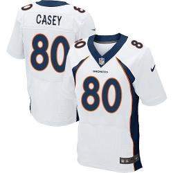 [Elite] Casey Denver Football Team Jersey -Denver #80 James Casey Jersey (White)