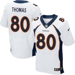 [Elite] Thomas Denver Football Team Jersey -Denver #80 Julius Thomas Jersey (White)