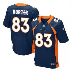 [Elite] Porter Denver Football Team Jersey -Denver #83 David Porter Jersey (Blue)