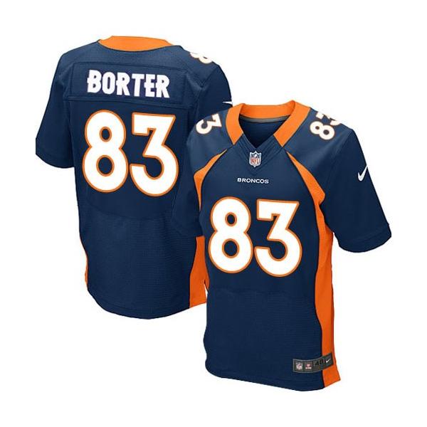 [Elite] Porter Denver Football Team Jersey -Denver #83 David Porter Jersey (Blue)