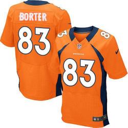 [Elite] Porter Denver Football Team Jersey -Denver #83 David Porter Jersey (Orange)