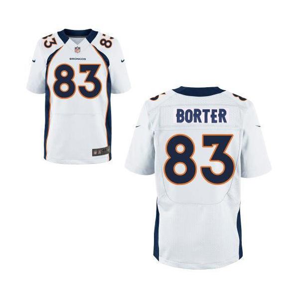 [Elite] Porter Denver Football Team Jersey -Denver #83 David Porter Jersey (White)