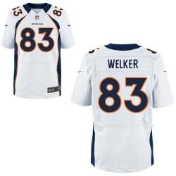 [Elite] Welker Denver Football Team Jersey -Denver #83 Wes Welker Jersey (White)