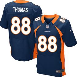 [Elite] Thomas Denver Football Team Jersey -Denver #88 Demaryius Thomas Jersey (Blue)