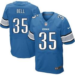 [Elite] Bell Detroit Football Team Jersey -Detroit #35 Joique Bell Jersey (Blue)