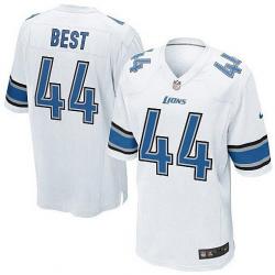 [Elite] Best Detroit Football Team Jersey -Detroit #44 Jahvid Best Jersey (White)